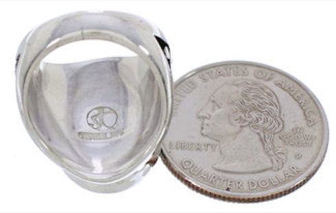 Sterling Silver Jewelry Turquoise Southwest Ring Size 5-3/4 TX38647